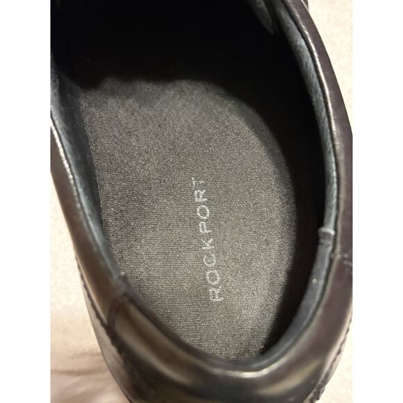 Rockport Men’s Size 10.5 Wide Black Leather Oxfords Dress Business Shoes EUC main image 5